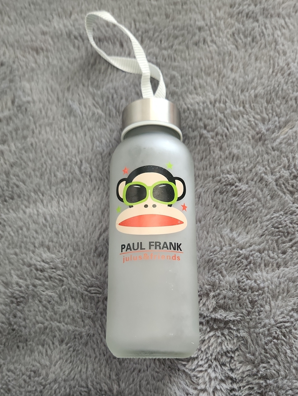 Paul Frank Frosted Gray Water Bottle